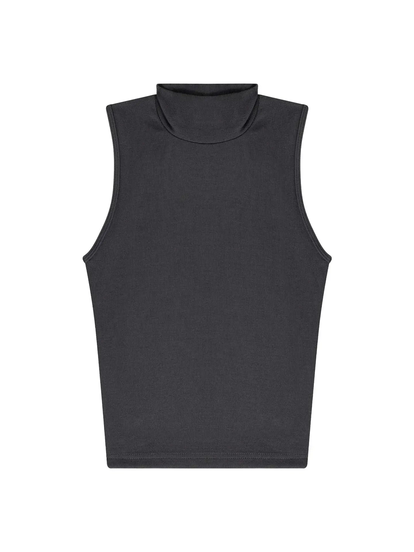 Mock Neck Rib Tank