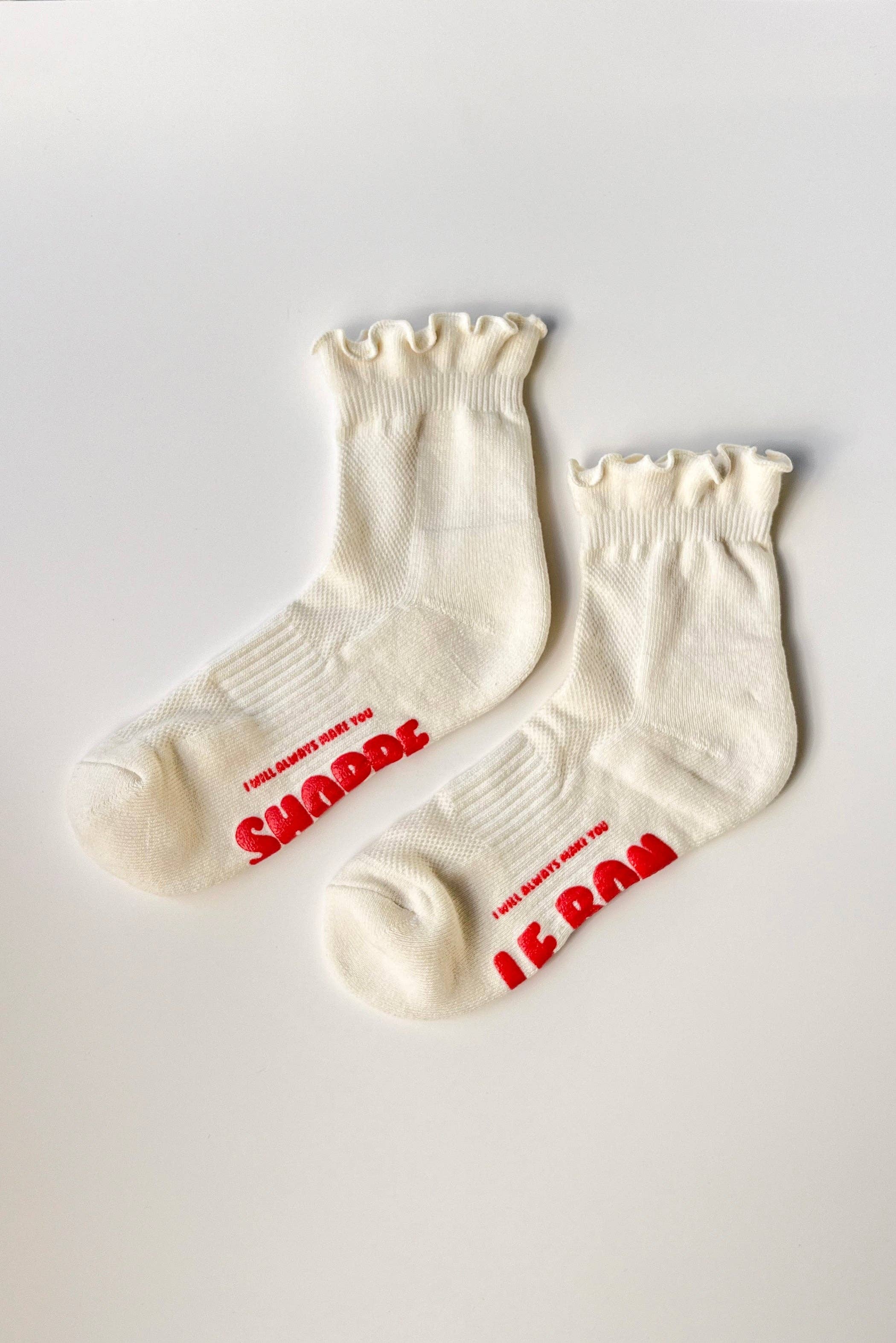 Ruffled Hugger Crew Socks  (Wholesale)