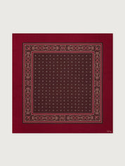 Wool Blend Border Scarf