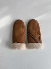 SHEARLING MITTENS