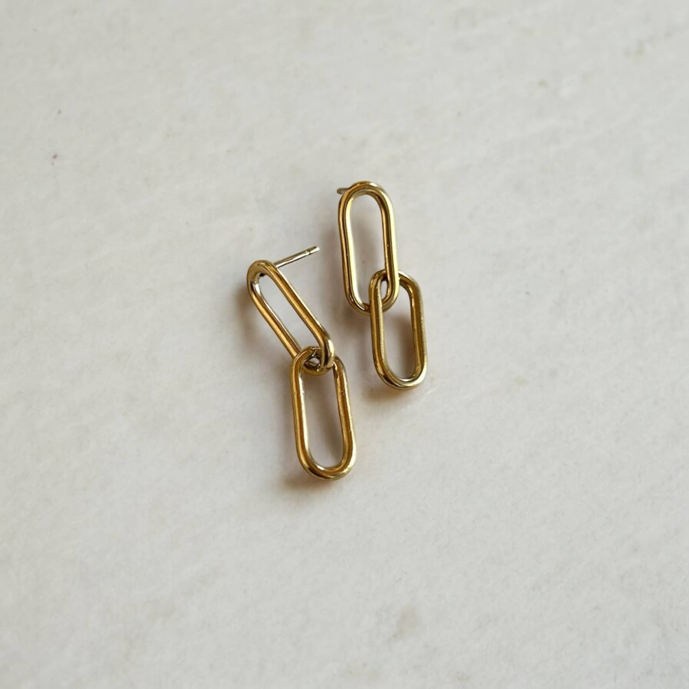 Lennox Paperclip Earrings 