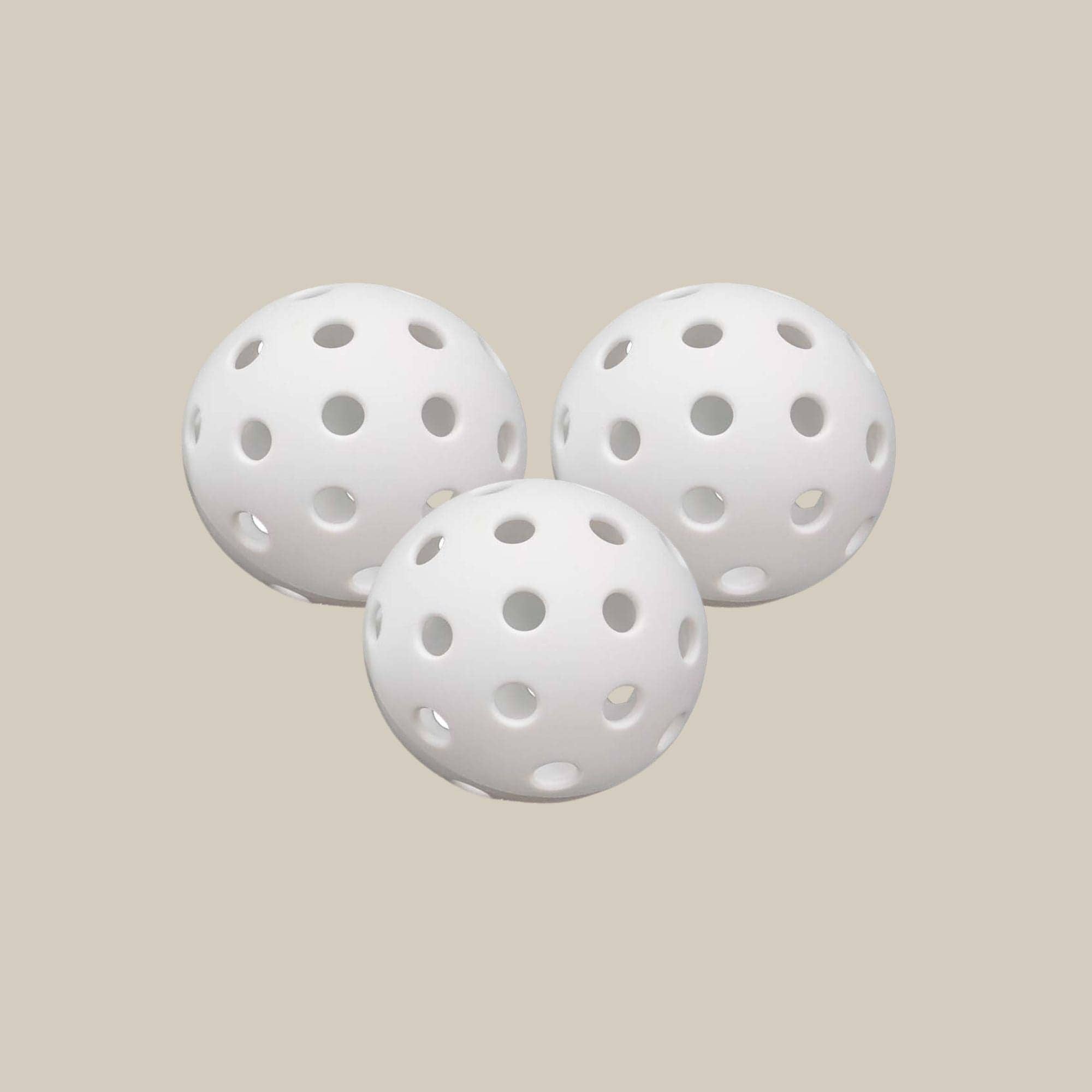White Pickleballs — Set of 3