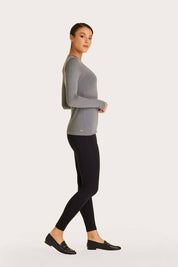 Washable Cashmere Long Sleeve Crew