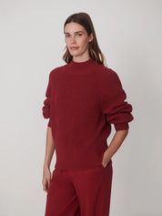 Martina High Neck Rib Knit