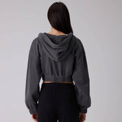 Zip Crop Sweatshirt
