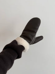 SHEARLING MITTENS