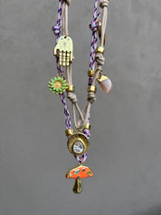 Earth Tones Charm Necklace