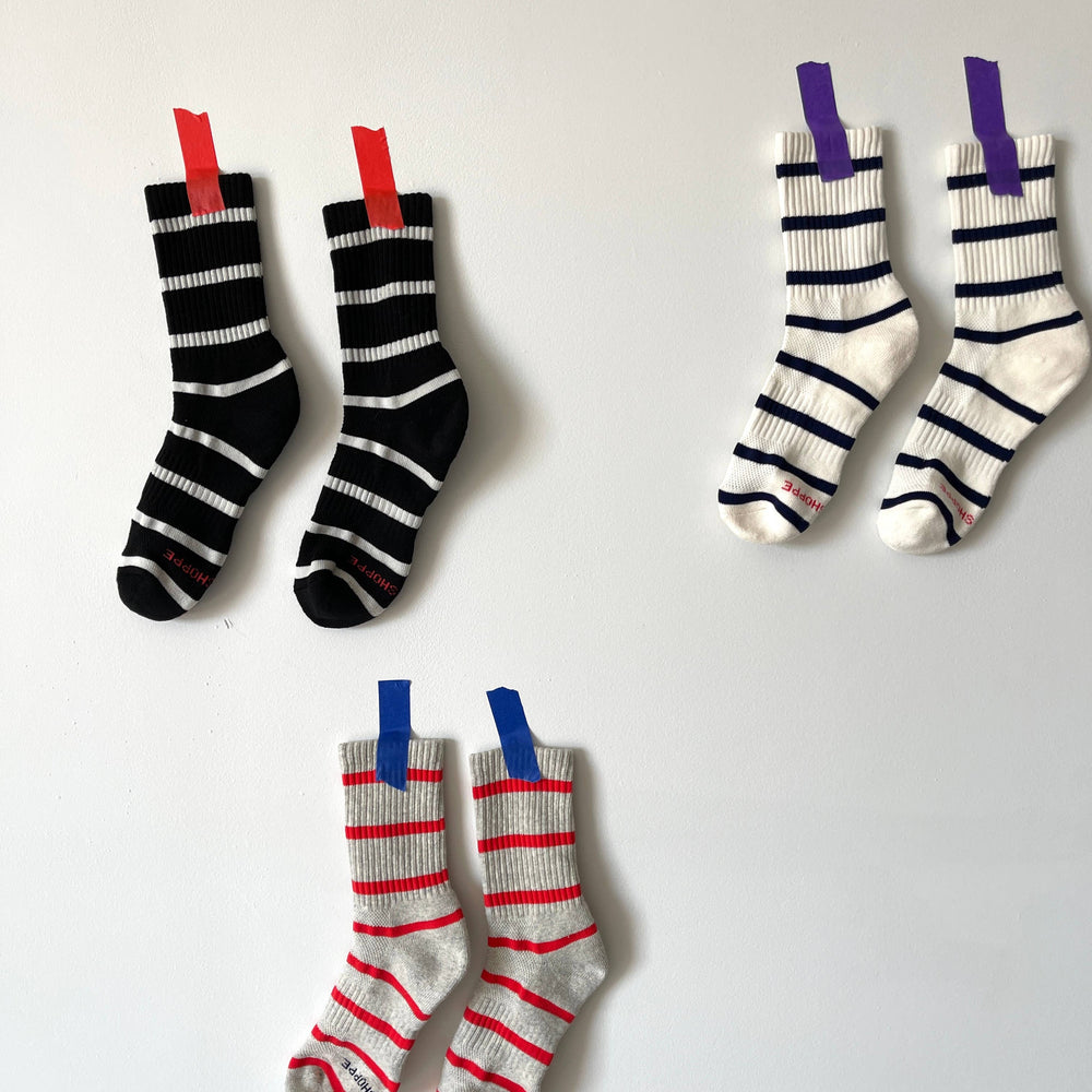 
                      
                        Striped Boyfriend Socks
                      
                    