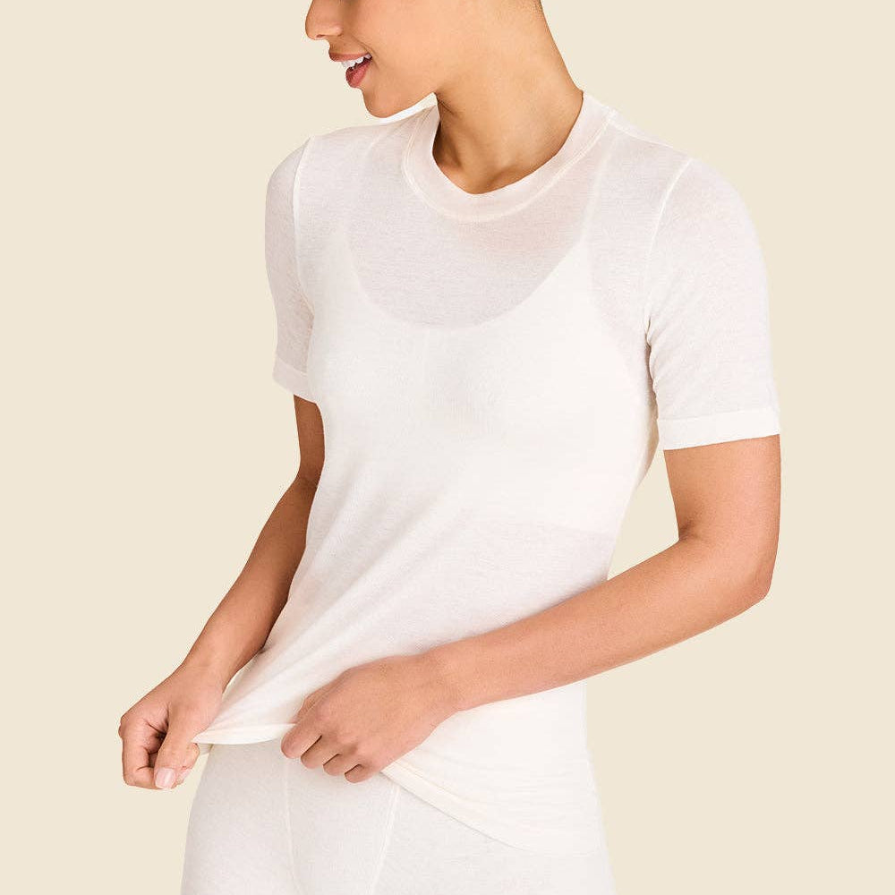 
                      
                        Washable Cashmere Tee
                      
                    