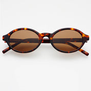 Zoe Acetate Round Womens Sunglasses