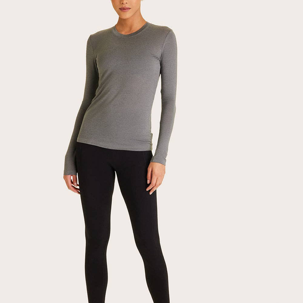 
                      
                        Washable Cashmere Long Sleeve Crew
                      
                    