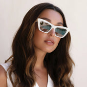 Siena Acetate Womens Cat Eye Sunglasses