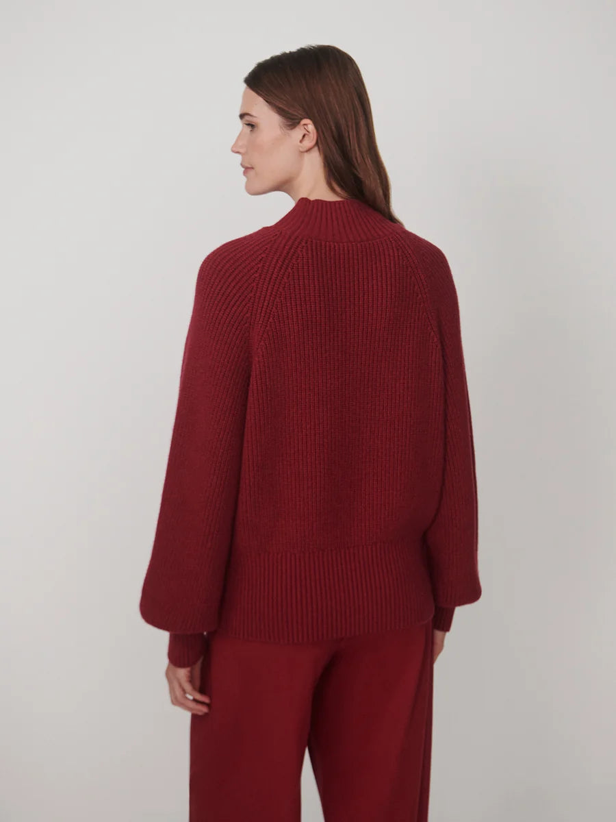 Martina High Neck Rib Knit