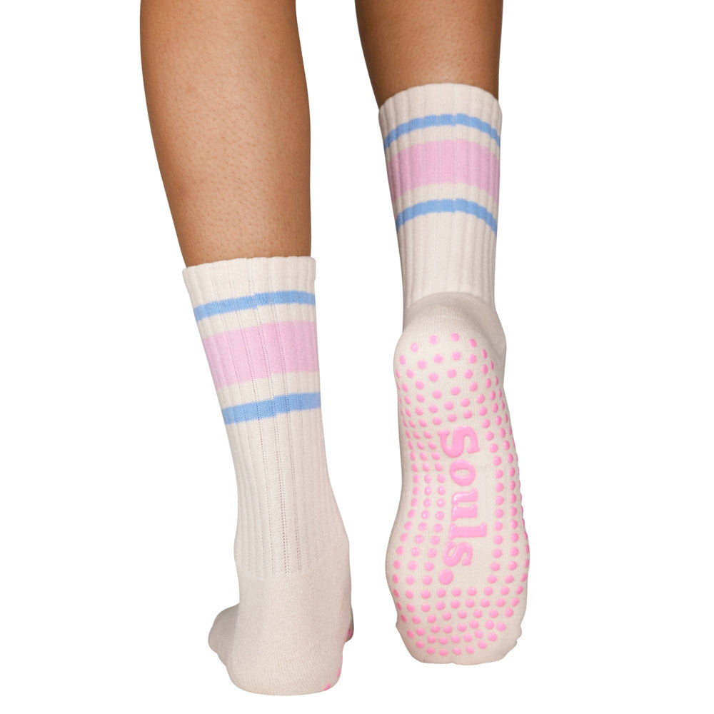 
                      
                        Pink Retro Grip Socks
                      
                    