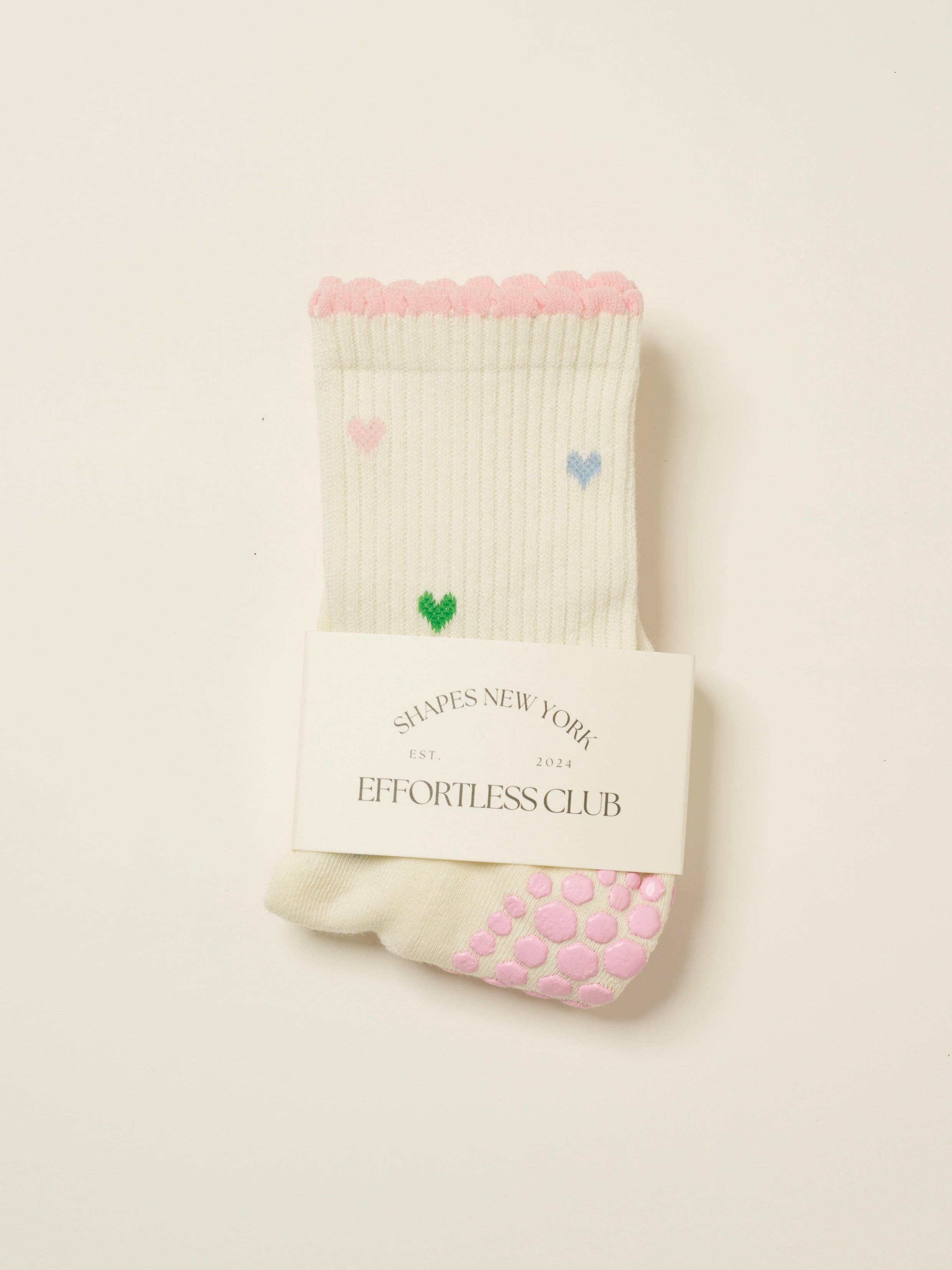 💕 Mini Heart Petal Grip Sock