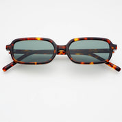 Miki Acetate Rectangular Unisex Sunglasses Tortoise/G15