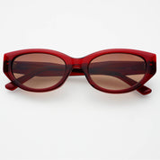 Ameli Acetate Cat-Eye Sunglasses Red