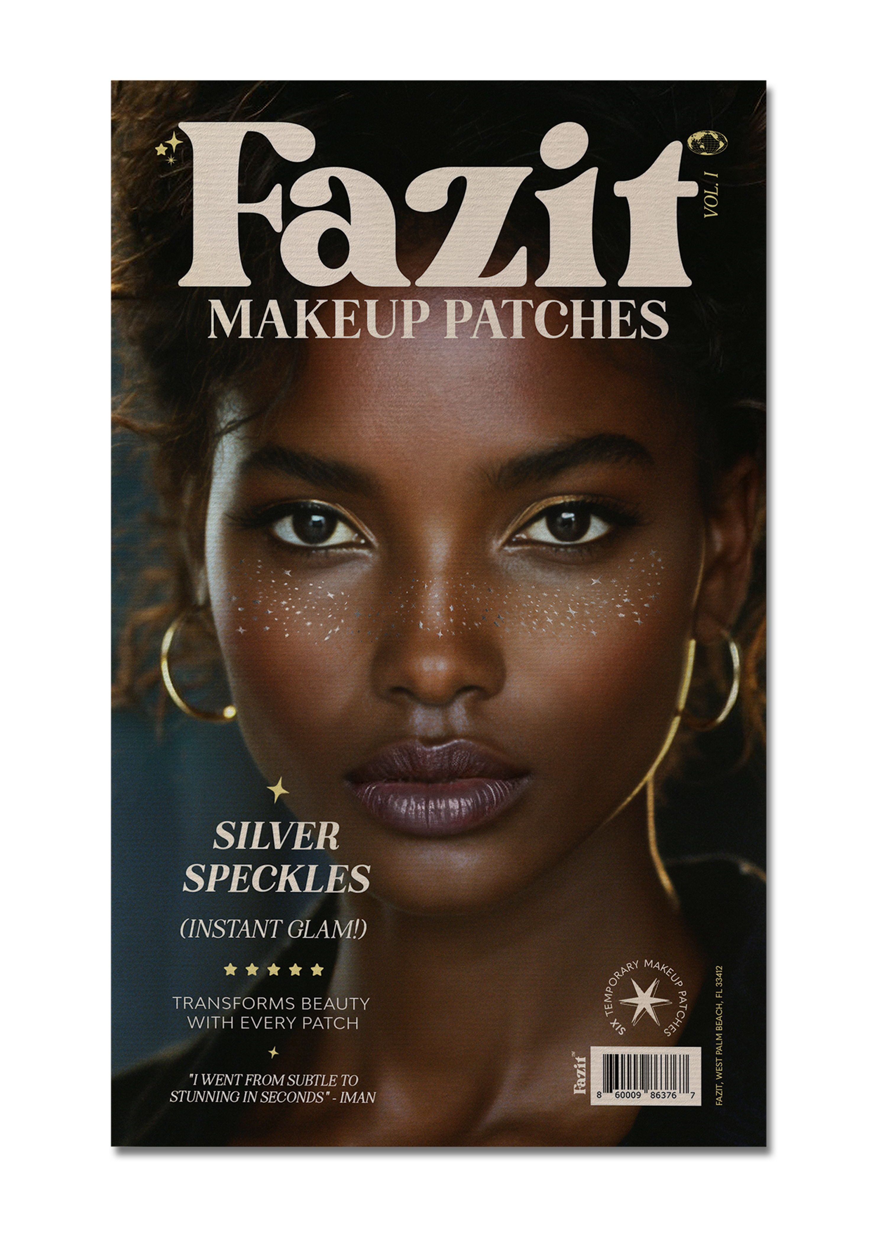 Silver Stardust Speckle Makeup Patches