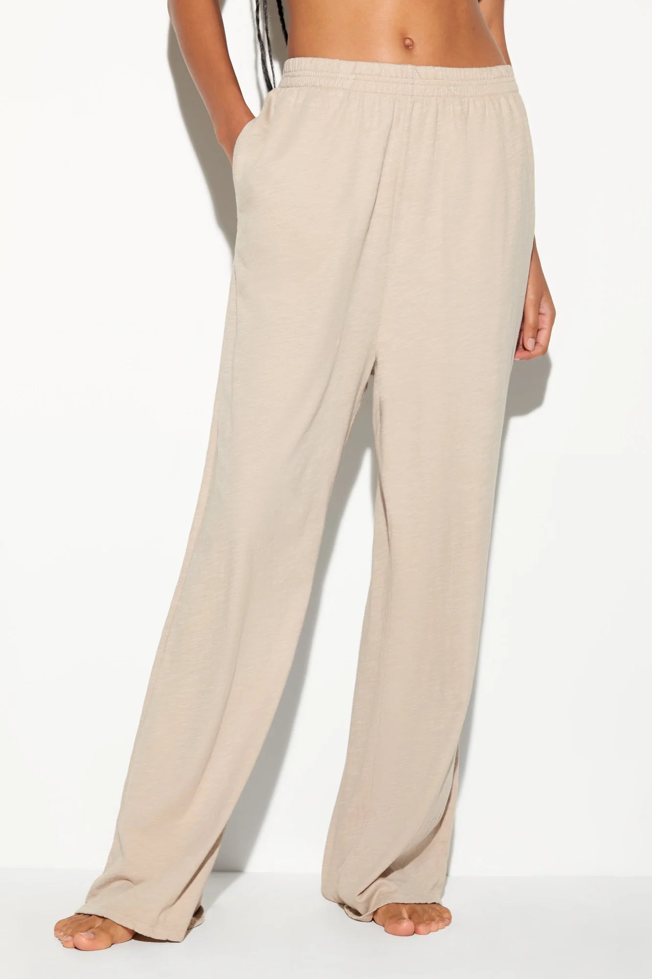 Mika Slub Wide Leg Pant