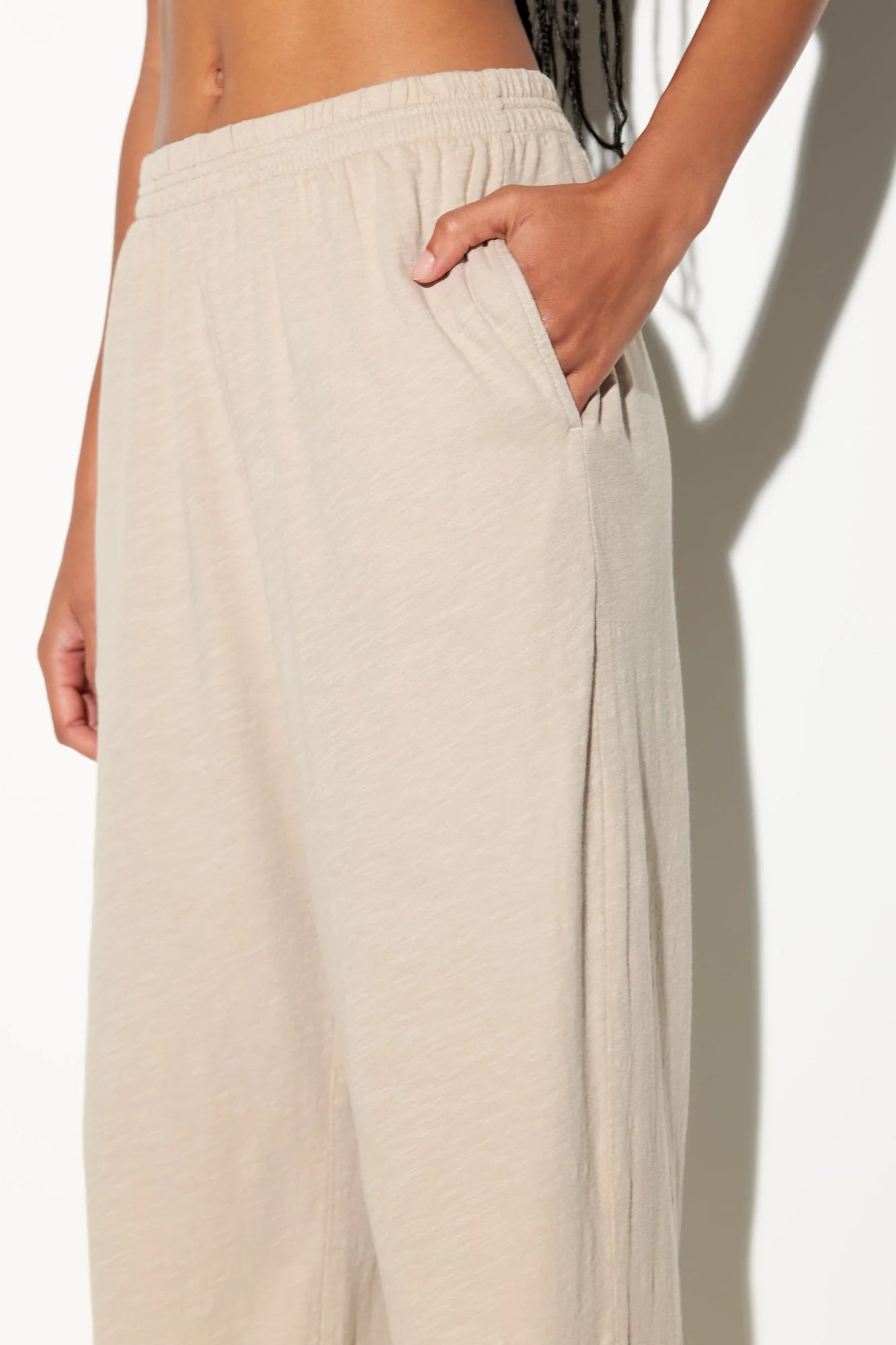 Mika Slub Wide Leg Pant