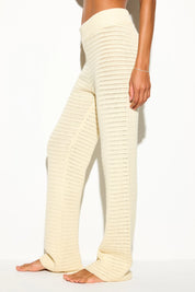 Halston Crochet Pant Canvas
