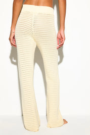 Halston Crochet Pant Canvas