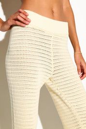 Halston Crochet Pant Canvas