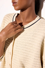 Daphnie Crochet Cardigan Canvas