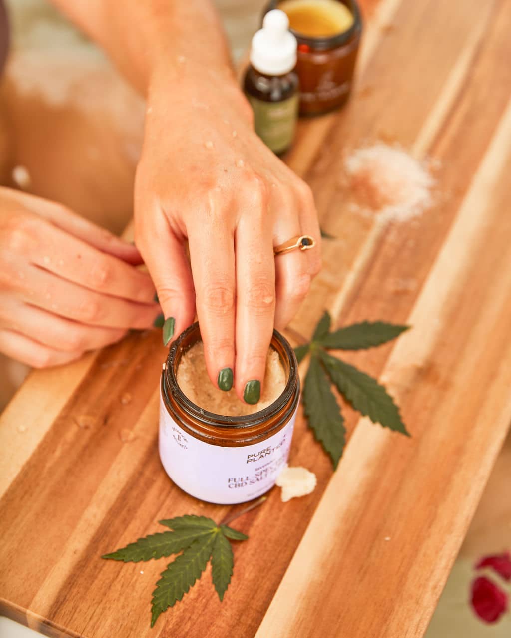 Full-Spectrum CBD Salt Scrub
