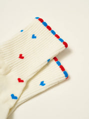 🇺🇸 USA Mini Heart Petal Grip Sock