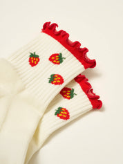 🍓 Strawberry Ruffle Grip Sock