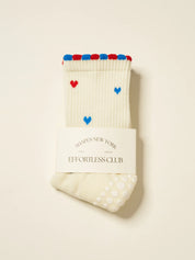 🇺🇸 USA Mini Heart Petal Grip Sock