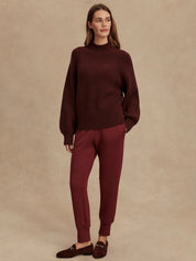Martina High Neck Rib Knit