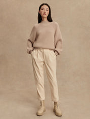 Martina High Neck Rib Knit