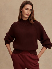 Martina High Neck Rib Knit