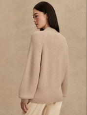 Martina High Neck Rib Knit