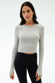 Louise Rib Long Sleeve Crop