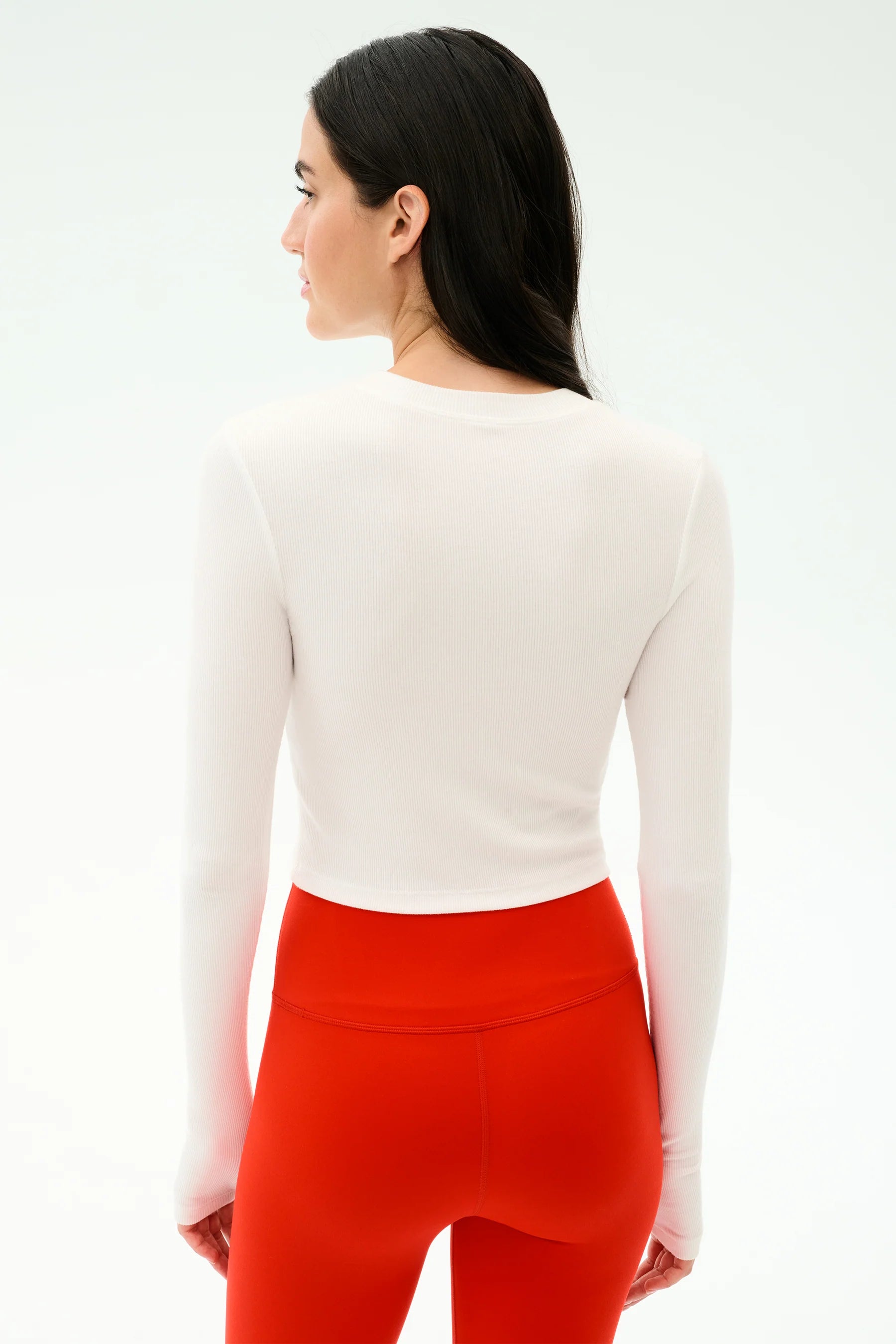 Louise Rib Long Sleeve Crop