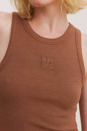 Mila Logo Tanktop - Toffee