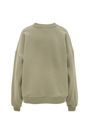 Zany Oversized Sweater in Olive