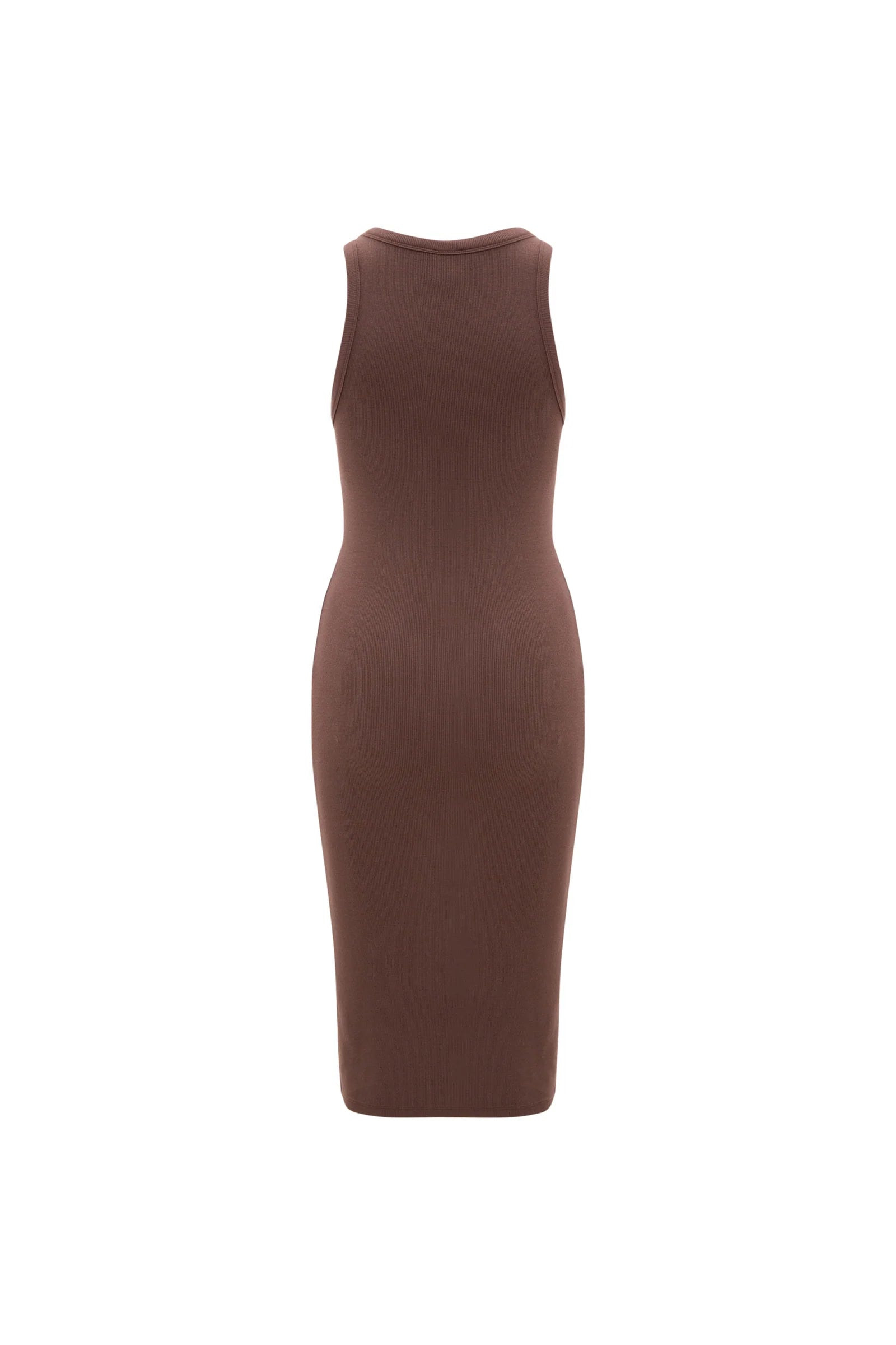 Mila Logo Soft Dress in Chocolate