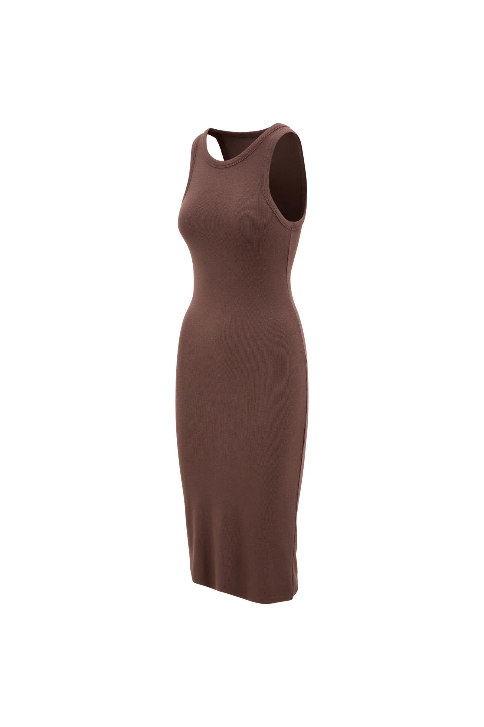 Mila Logo Soft Dress in Chocolate