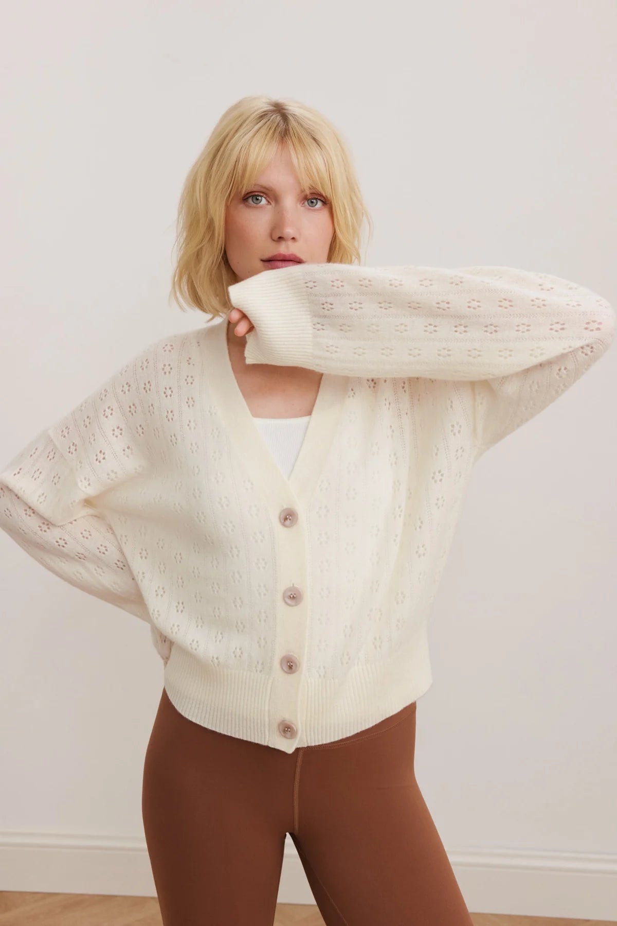 Carli Pointelle Cardi