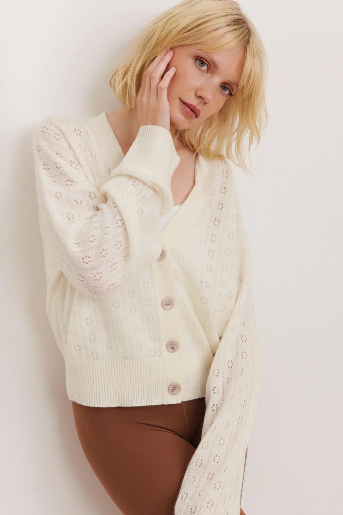 Carli Pointelle Cardi