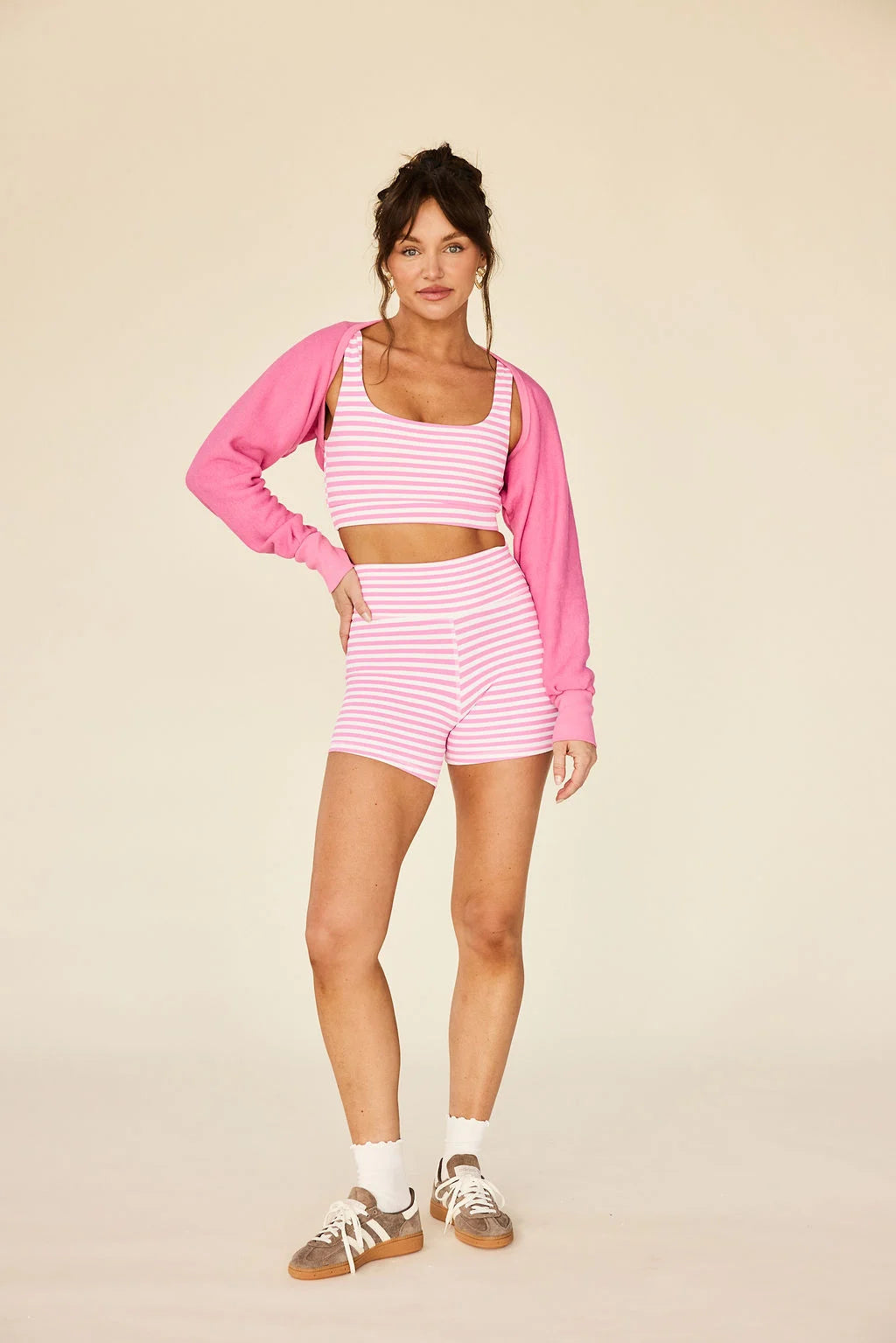 Sparrow Short- Pink Stripes