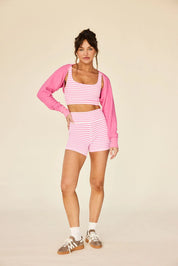 Sparrow Short- Pink Stripes