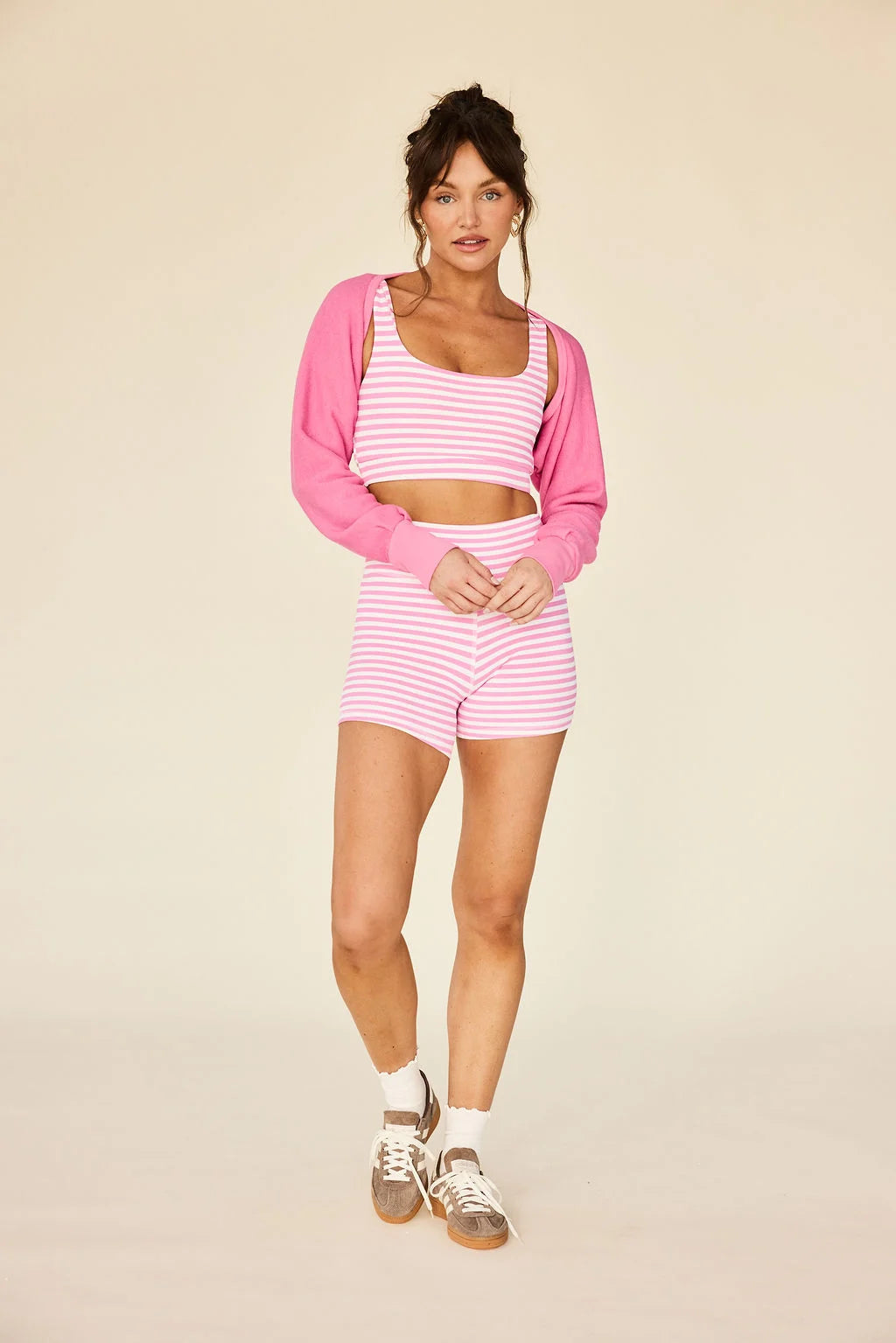 Sparrow Short- Pink Stripes