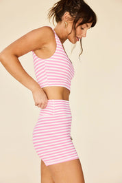 Sparrow Short- Pink Stripes