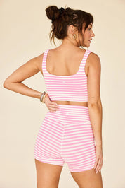 Sparrow Short- Pink Stripes
