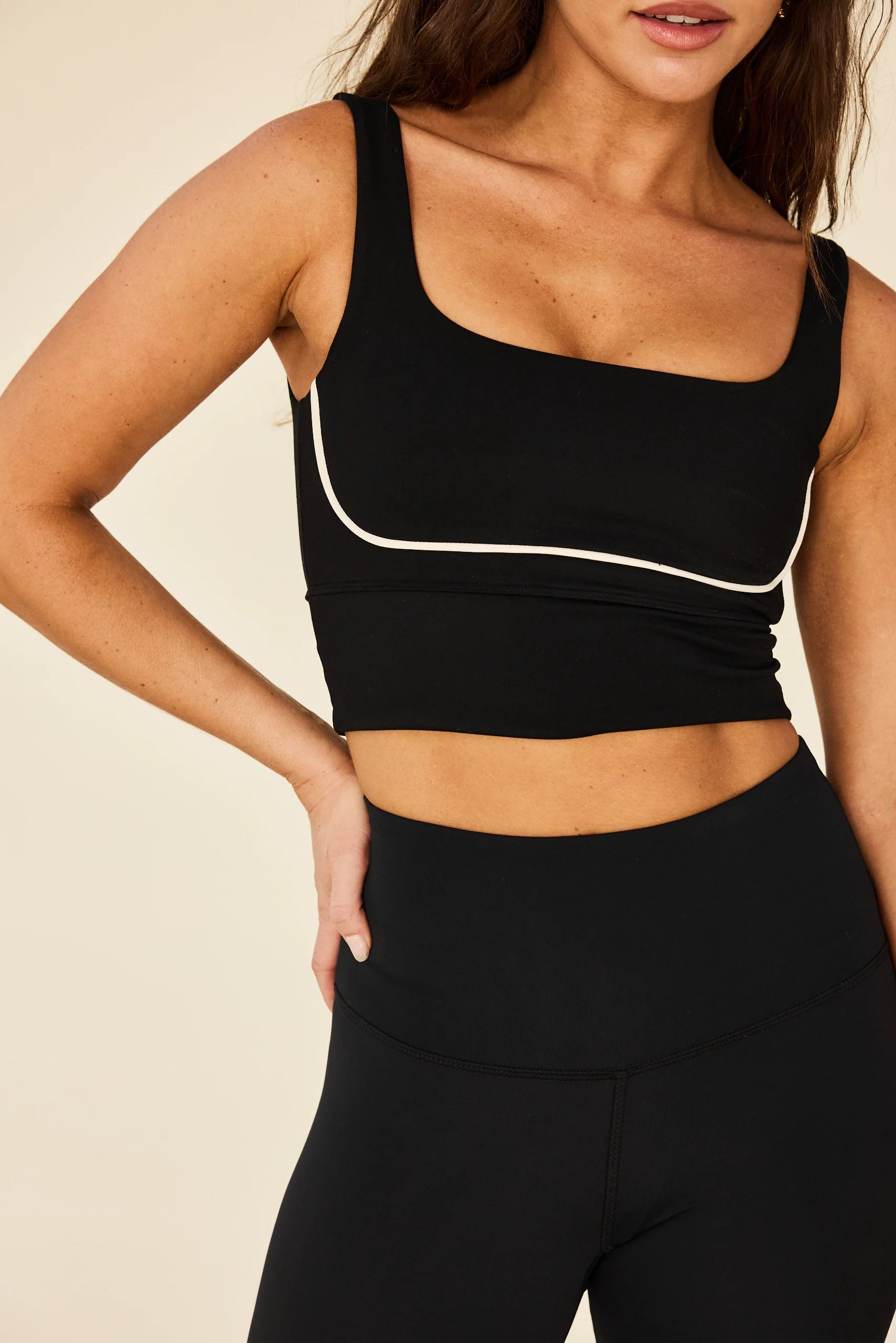 Charlie Crop- Black